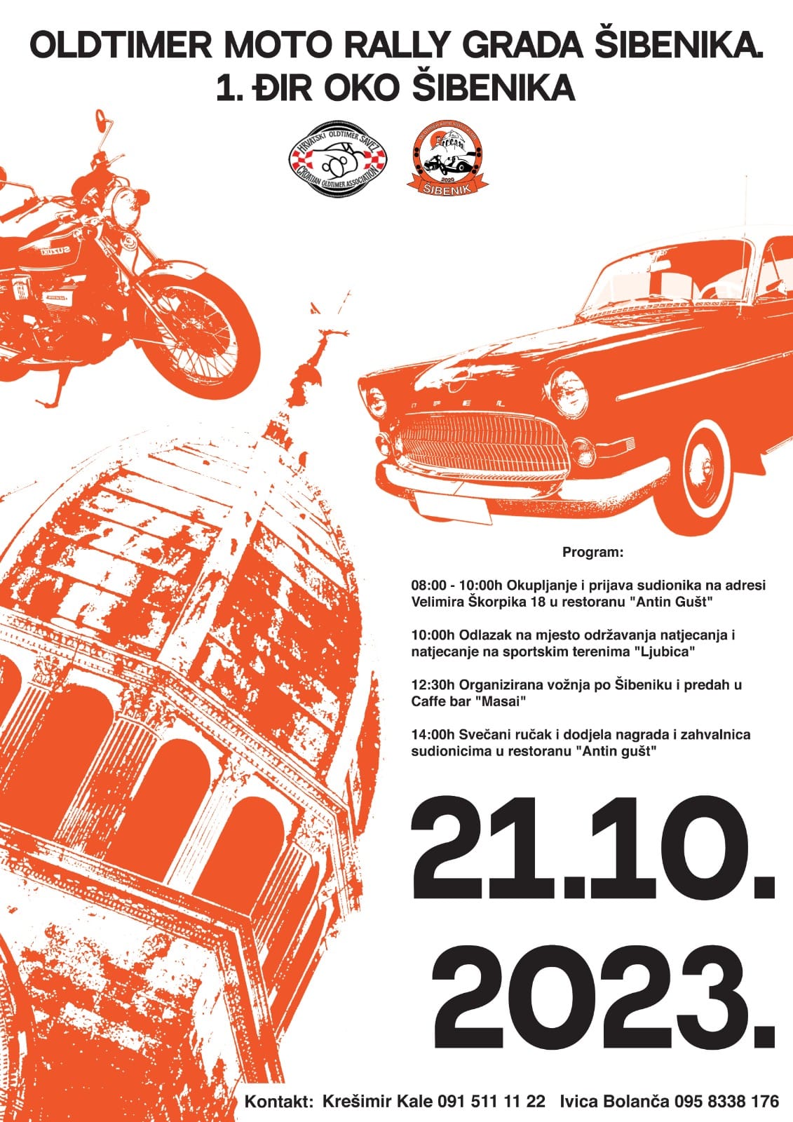 Oldtimer moto rally Grada Šibenika