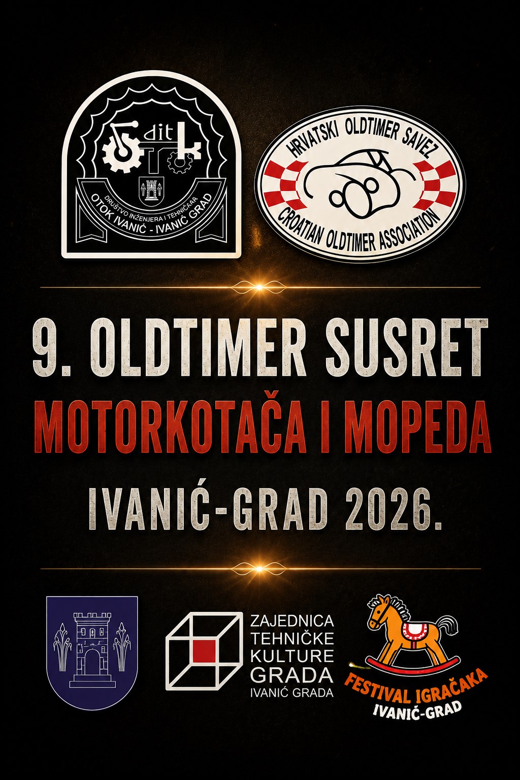 Uspješno održan 9. Oldtimer susret motorkotača i mopeda u Ivanić-Gradu